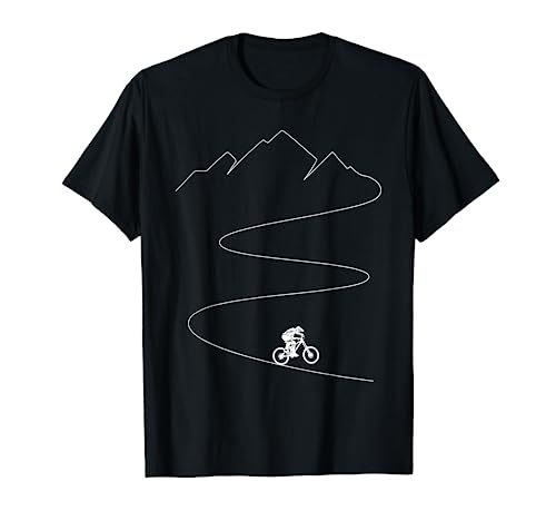 Mountain Biking - Cyclist Rider Bicycle Single Track Riding T-Shirt