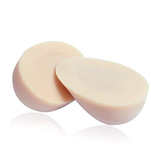 JUYO VONSAN Silicone Breast Form Mastectomy Bra Enhancer Breastforms Full Silicone Skin Fake Boob (No.1, 2.56 inches(1200g/pair))