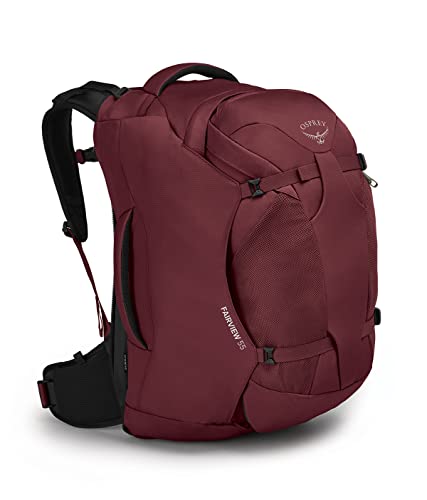 Osprey Women's Fairview 55L Travel Backpack, Zircon Red
