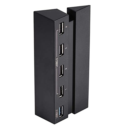 FOSA High Speed 5-Port USB Hub 2.0 & 3.0 Expansion Hub Controller Adapter for PS4 Game Console