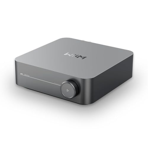 WiiM Amp: Multiroom Streaming Amplifier | Compatible with Chromecast, Alexa | HDMI, Voice Control | Stream from Spotify, Amazon Music, Tidal & More - Space Gray
