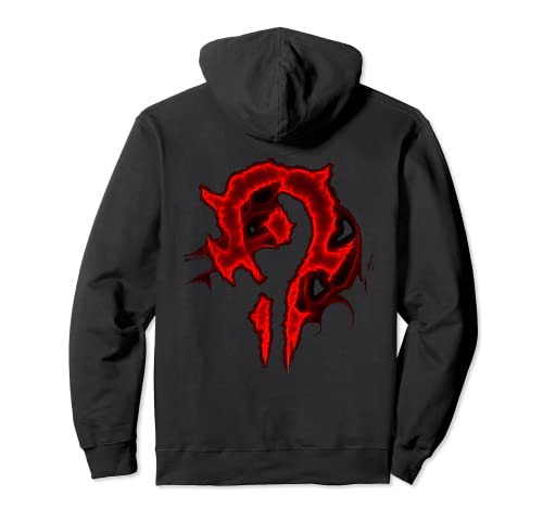 Warcraft Logo Horde Saturated Pullover Hoodie