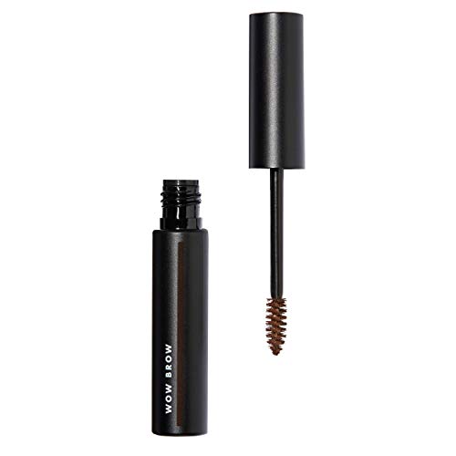 e.l.f. Wow Brow Gel, Volumizing, Buildable, Wax-Gel Hybrid, Creates Full, Voluminous-Looking Brows, Locks Brow Hairs In Place, Brunette, Fiber-Infused, 0.12 Oz