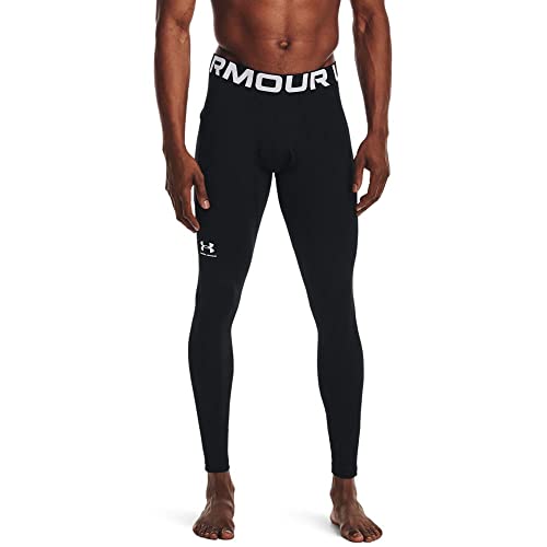 Under Armour Men's ColdGear Armour Leggings , Black (001)/White, X-Large