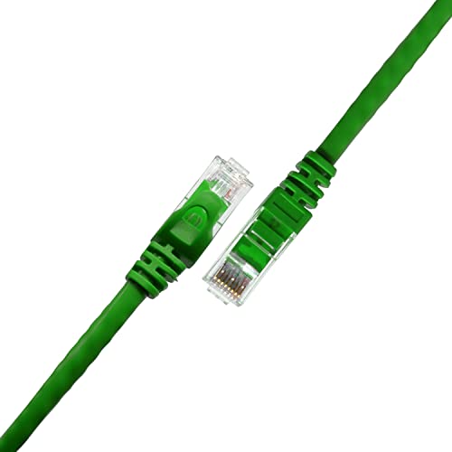 NewYork Cables 3 FT Pack of 1 Cat6 Ethernet Patch Internet Cable | Short Cat 6 Snagless Network Cable, Cat6 Cable, Cat 6 Cable, Networking Cable in Green