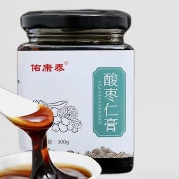 Sour Jujube Seed Paste with Poria Cocos, Mulberry, Lily & Other Raw Materials - Relieves Insomnia, Sleeplessness & Early Awakening - Wild Jujube Seeds (300g)