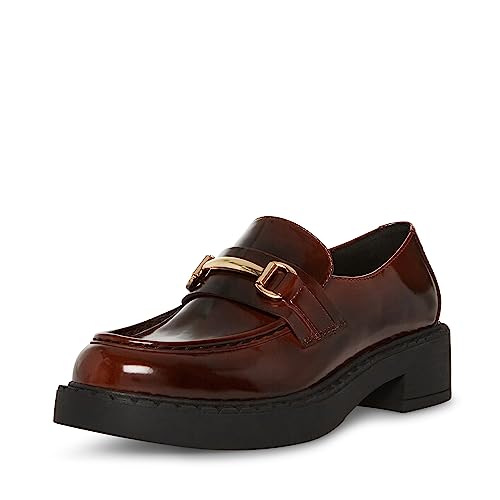 Madden Girl Women's Ambrose-B Loafer, Brown Rub, 8
