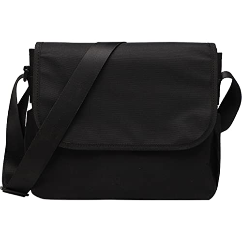 Lizbin Messenger Bag Crossbody Bag, Shoulder Bag Casual Cross Body Bag, Vintage Messenger Bag for Men Women Satchel Bag, Water Resistant Crossbody Shoulder Bag for Work Business Office Travel (Black)