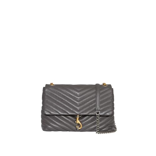 Rebecca Minkoff womens Edie Flap shoulder bag, Graphite, One Size US