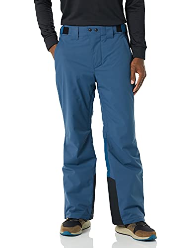 Amazon Essentials Men's Waterproof Insulated Ski Pant, Teal Blue Plaid, Small