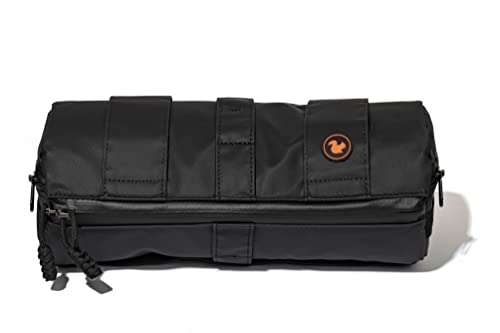 STASHERS Bike Bag Frame Bag Top Tube Bag Handlebar Bag Modular Insulated Adventure Bags (BLACK, Plus)