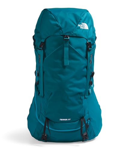 THE NORTH FACE Women's Terra 55 Backpacking Backpack, Blue Moss/Sapphire Slate, Medium/Large