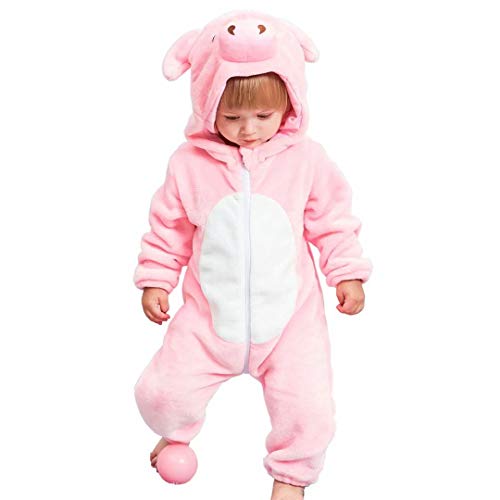 Baby Pig Costumes Unisex Toddler Onesie Halloween Dress Up Romper 18-24 Months