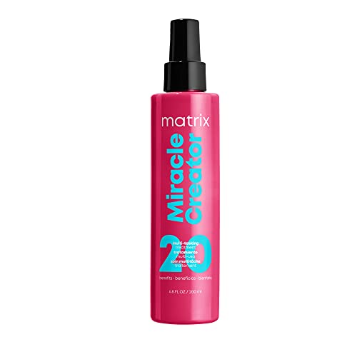 Matrix Miracle Creator Leave-In Conditioner Spray | Moisturize & Detangle | Frizz Control Treatment | Heat Protectant | Natural, Curly, Damaged Hair| Sulfate Free | Packaging May Vary | 6.8 Fl. Oz.