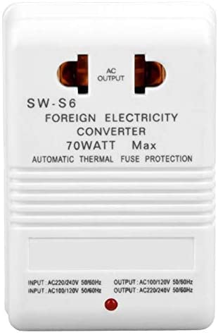 70W Voltage Converter Adapter, 110V/120V to 220V/240V Step-Up&Down Voltage Converter Transformer