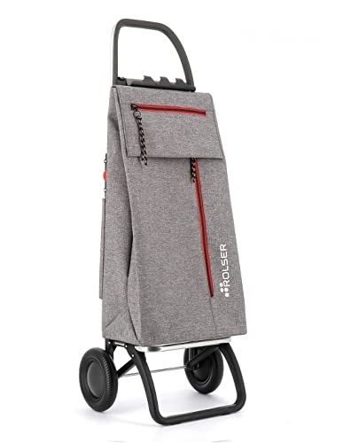 Rolser Wallaby Tweed 2 Wheel Foldable Shopping Trolley - Gray