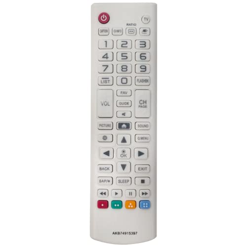 AKB74915397 Replace Remote Control fit for LG TV 60UF7650 65UF6450 65UF6790 70UF7300 79UF7700 50UF8300 55UF8600 24LF4820 32LF595B 43LF5900 49UF640 55EF9500 55UF6430 55UF6800 55UF7590 55UF7600 60UF7300