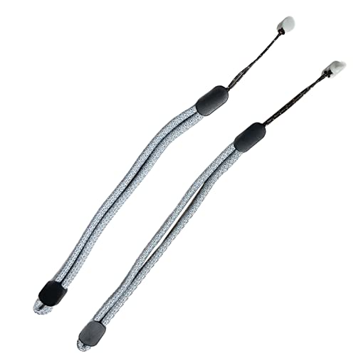 Improved Replacement Reflective Wrist Straps for Oculus Quest 2 Gen Controller, Sturdy Comfy Adjustable Hand Strap for Oculus, Easy Attach White Resin Stopper for Oculus Controllers