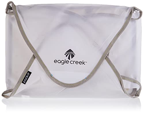 Eagle Creek Pack-It Specter Medium Garment Bags for Travel - Folding Wrinkle-Free Packing Organizer for 12 Items, Durable and and Water-Repellent, White/Strobe-Medium