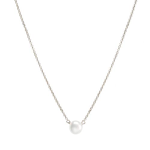 Dogeared Pearls of Friendship White Pearl Necklace, Sterling Silver - 16'