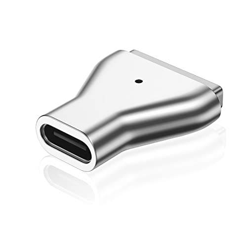 AreMe USB C to Magnetic T-Tip Adapter, Type-C to Magnetic 2 T-Head PD 100W Power Fast Charging Converter for 2013-2015 MacBook Pro Air
