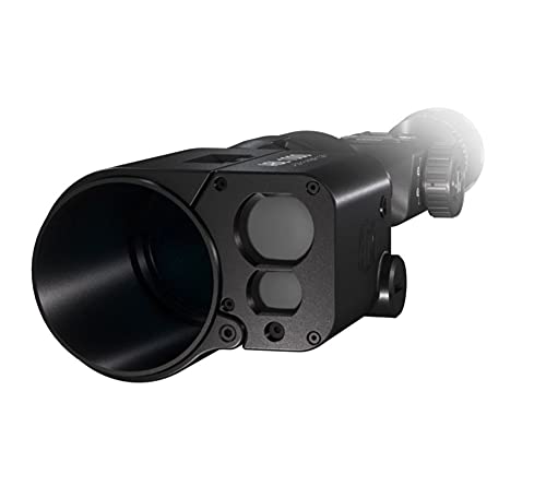 ATN Auxiliary Ballistic Smart Laser Rangefinder w/Bluetooth, device works with Mil and MOA scopes using ATN Ballistic Calculator App , Black, 1 Count