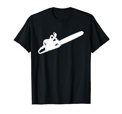 Silhouette Lumberjack Chainsaw Woodworker Arborist Logger T-Shirt