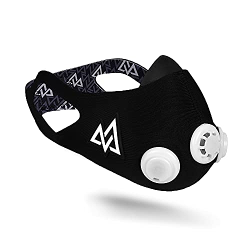 TRAININGMASK - Elevation Training Mask 2.0 - Fitness Mask, High Altitude Mask, Workout Mask, Running Mask, Breathing Mask, Endurance Mask (Medium, Black)