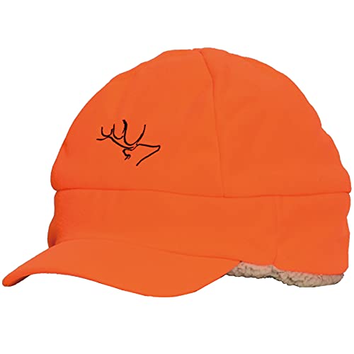 EDTREK Ultra Performance Beanie Hat with Brim - Waterproof and Windproof Winter Hunting hat (Blaze Orange), One Size