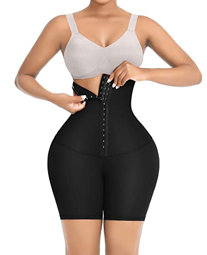 FeelinGirl High Waist Body Shaper Shorts Shapewear for Women Tummy Control Butt Lifter Thigh Slimmer Panties Shapewear Black