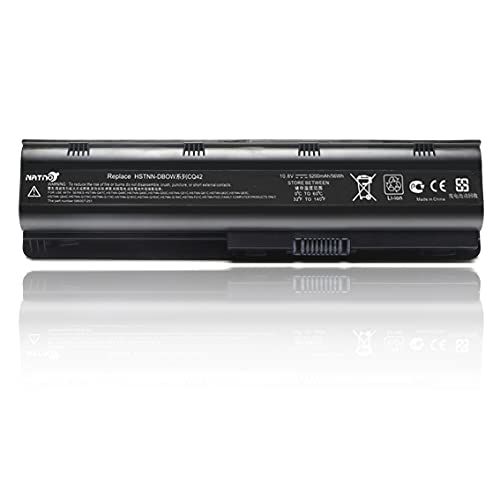 593553-001 593554-001 MU06 MU09 Extended Laptop Battery for HP Pavilion G6 G7 G62 G72 G4 / 2000 Notebook PC / DV6 DV7 DM4 / Compaq Presario CQ32 CQ42 CQ43 CQ56 CQ57 CQ62 CQ72[10.8V 5200mAh 6Cell]