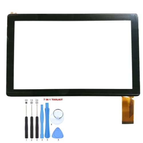 GR Touch for Contixo Kids Tablet Screen, fit V9, V9-3, V9-3-32, 7 inch Tablet Touch Screen Digitizer Replacement, Tool Kit, (Not LCD Screen Included), Black