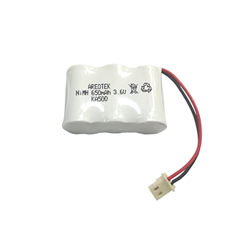 Areotek 3.6V 650mAh Battery for KA500, KA550, KA600 Weather Radio, Eton/GRUNDIG FR200 FR250 FR300 FR350 FR370 FR400 FR600 Radio