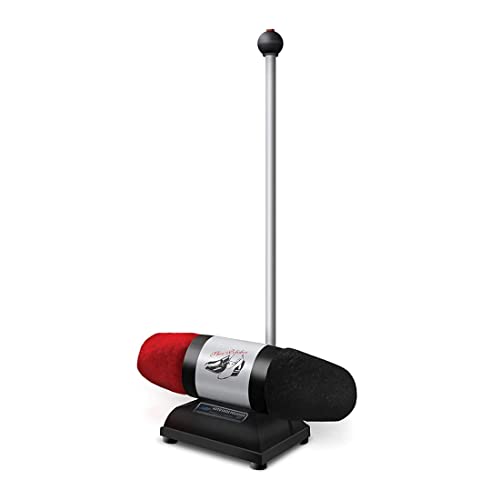 Moneysworth & Best Electric Shoe Polisher, Dual-Buffer Shoe Polisher for All Leather Footwear, Easy On-Off Push-Button Control,Silver/Black/Red
