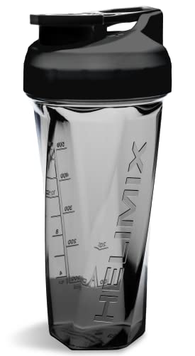 HELIMIX 2.0 Vortex Blender Shaker Bottle Holds upto 28oz | No Blending Ball or Whisk | USA Made | Pre Workout Protein Drink Cocktail Shaker Cup | Weight Loss Supplements Shakes | Top Rack Safe