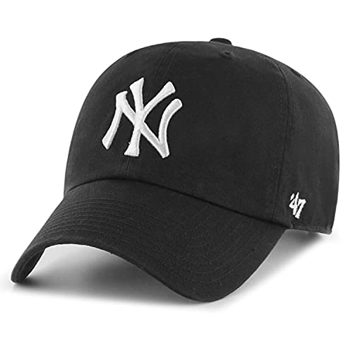 '47 MLB New York Yankees Brand Clean Up Adjustable Cap, One Size, Black