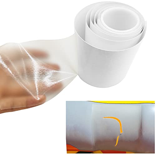 Inflatable Patch Repair Kit Waterproof, 7 ft x 3.15 in Roll TPU Pool Repair Tape, Repair Patch for Air Mattress, Bounce House, Tent, Swimming Ring, Heavy Duty