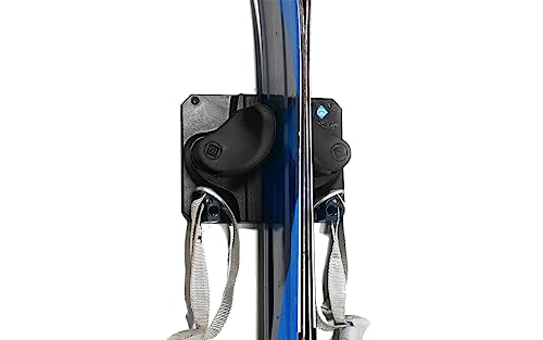 Gravity Grabber Ultimate Ski & Snowboard Wall Storage Rack - Fits any Ski or Snowboard - Save Your Rocker, Tips and Tails - Damage-free - 1x - Black