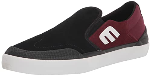 Etnies Men's Marana Slip XLT Slip-On Skate Shoe, Black/Red/White, 8.5