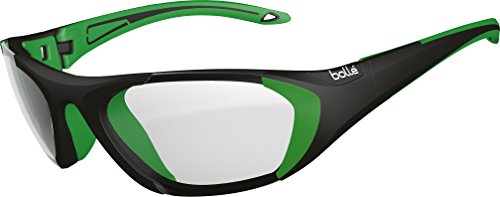 Bollé Baller Sport protective glasses Black and Green Polycarbonate Lens w/ Anti-Fog and Anti-Scratch Cat.0 Unisex-Adult Large