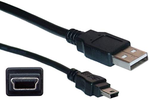 NiceTQ 4451640 USB Sync Data Charger Cable Cord for Tomtom XL XXL N14644 GO 920 930 720 GPS, 3', Black