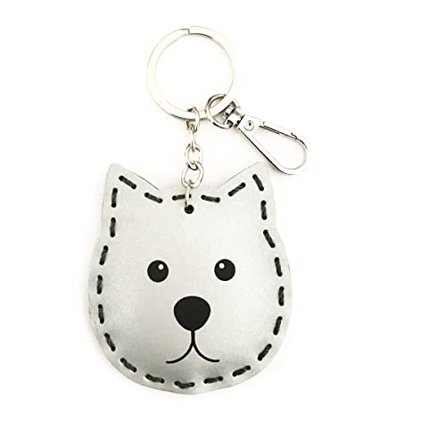 Salzmann 3M Reflective Keychain for Kids - Keyring Pendant for Schoolbags, Backpacks, Bags - Made with 3M Scotchlite
