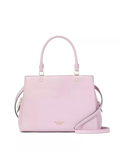 Kate Spade New York Leila Medium Triple Compartment Satchel Crossbody Bag Purse Handbag (Quartz Pink)