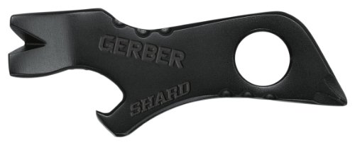 Gerber Gear Shard Keychain - Mutlitool Keychain with Bottle Opener, Screwdriver, and Wire Stripper - EDC Gear and Equipment - Black