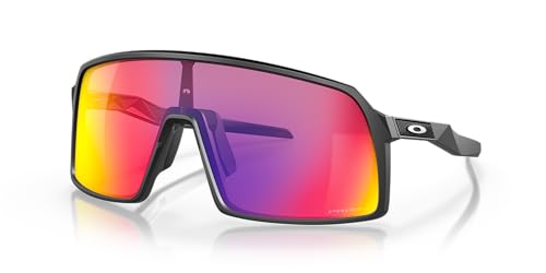 Oakley Men's OO9406 Sutro Rectangular Sunglasses, Matte Black/Prizm Road, 37 mm