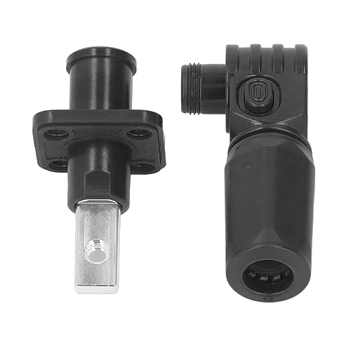 2 Pcs Set Energy Storage Connector 120A Male Plug Female Socket Single Core PV Energy Storage Connector, Waterproof Solar Panel Cable Connector(Black)