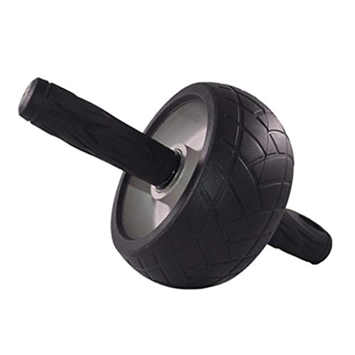 ZLDXDP Abdominal Wheel Men's Aluminum Wheel Rubber Abdominal Muscle Wheel Double Bearing Mute High Elasticity Does Not Hurt The Floor Indoor Fitness Machine