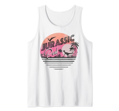 Jurassic Park Retro 90's Dinosaur Scene Tank Top