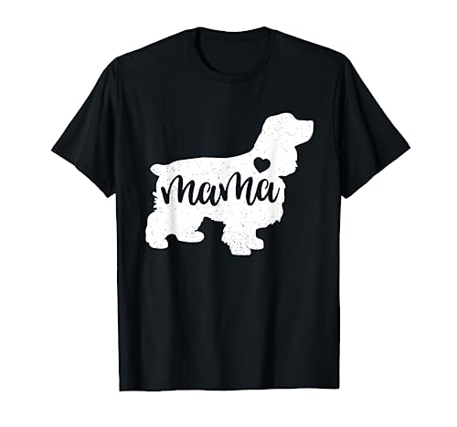 Cocker Spaniel Mothers Day Mama Dog Mom Paw Lover Gift T-Shirt