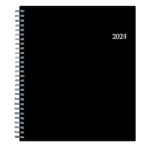 Blue Sky 2024 Monthly Planner, January - December, 8' x 10', Flexible Cover, Wirebound, Enterprise (144727)